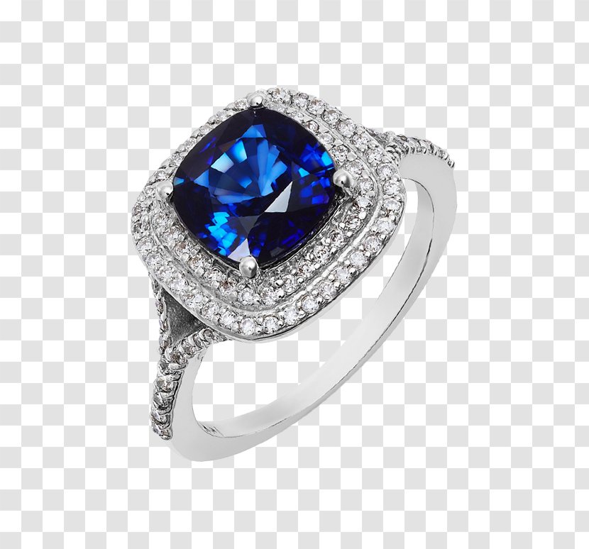 Sapphire Blue Ring Gemstone Jewellery Transparent PNG
