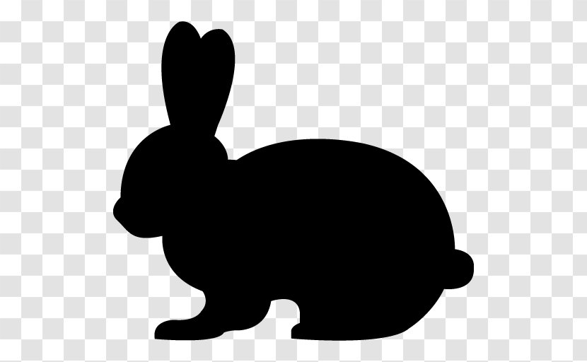 Domestic Rabbit Hare Easter Bunny Clip Art - Silhouette Transparent PNG