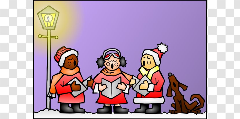 Christmas Carol Santa Claus Clip Art - And Holiday Season - Cartoon Scenes Transparent PNG