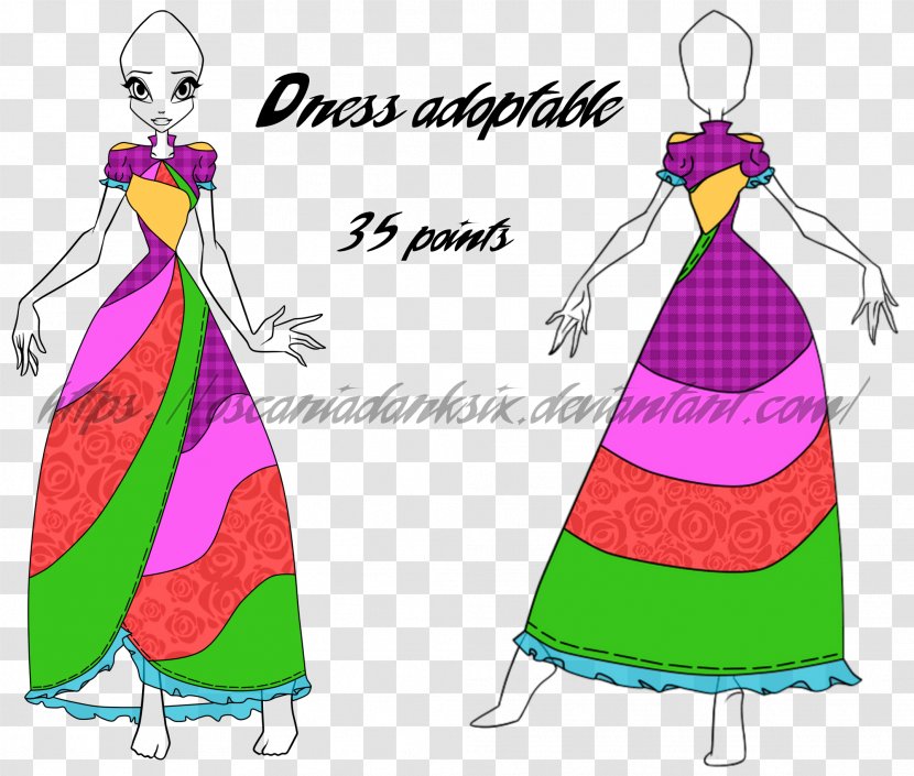 Art Museum Dress Winx Club - Season 7 ArtistOscar Gowns 2018 Transparent PNG