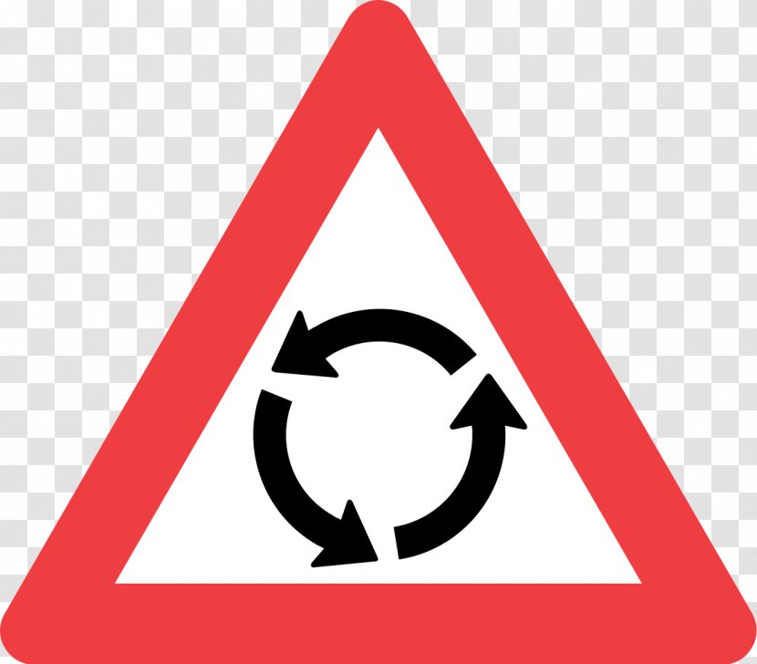 Priority Signs Roundabout Traffic Sign Warning Circle - Road Transparent PNG