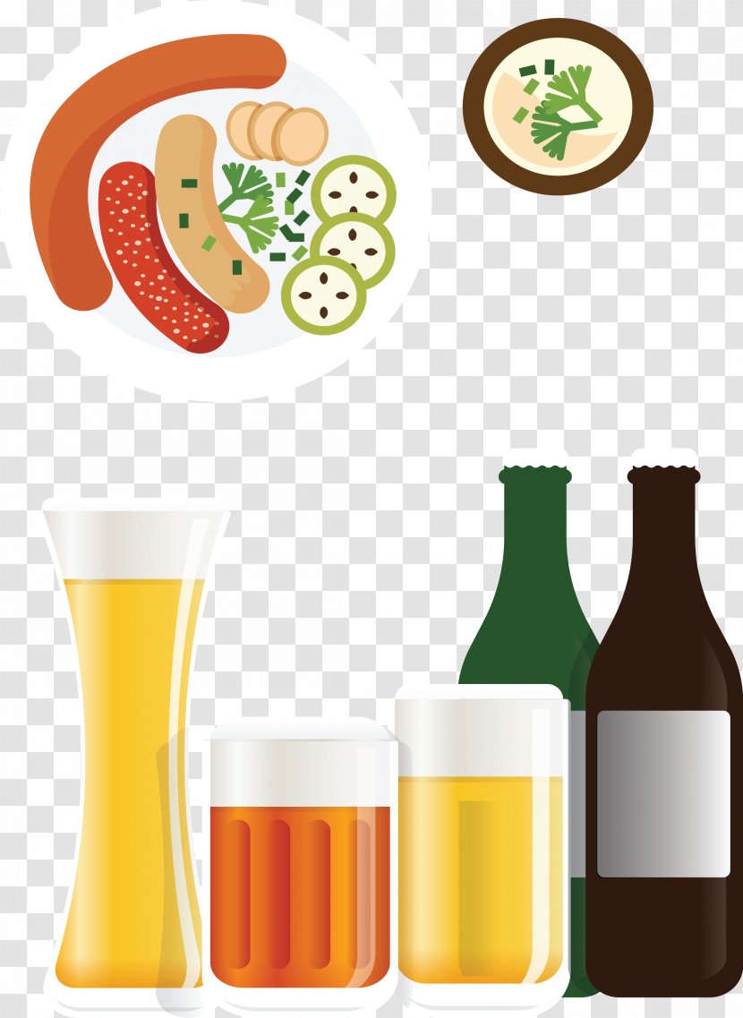 Germany Royalty-free Clip Art - Drinkware - German Beer And Food. Transparent PNG