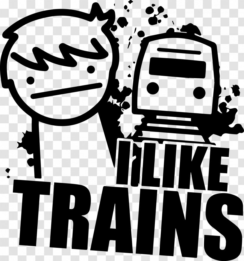 I Like Trains T-shirt Clothing Zazzle - Black And White - Train Transparent PNG