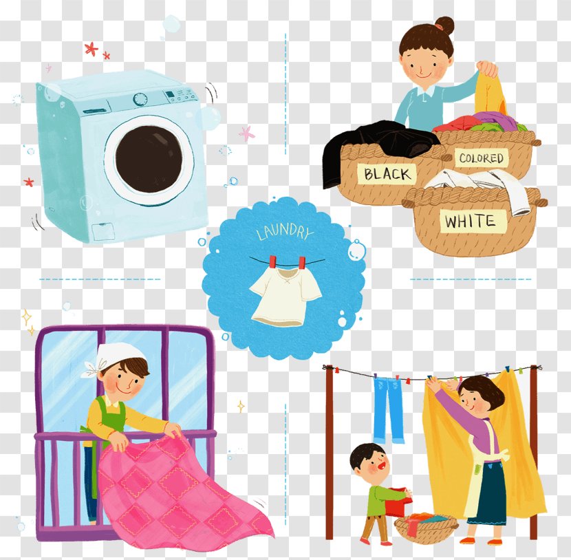 Washing Machines Illustration Image Clothing - Homemakers Transparent PNG