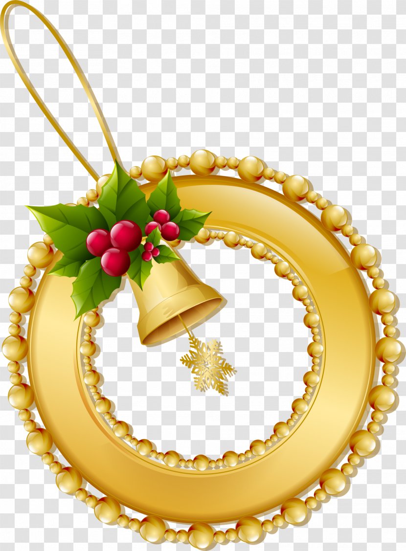 Gratis Download Clip Art - Fruit - Yellow Bell Ornaments Transparent PNG