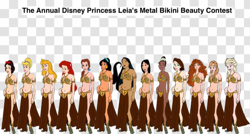 Leia Organa Princess Aurora Ariel Anna Elsa - Silhouette Transparent PNG