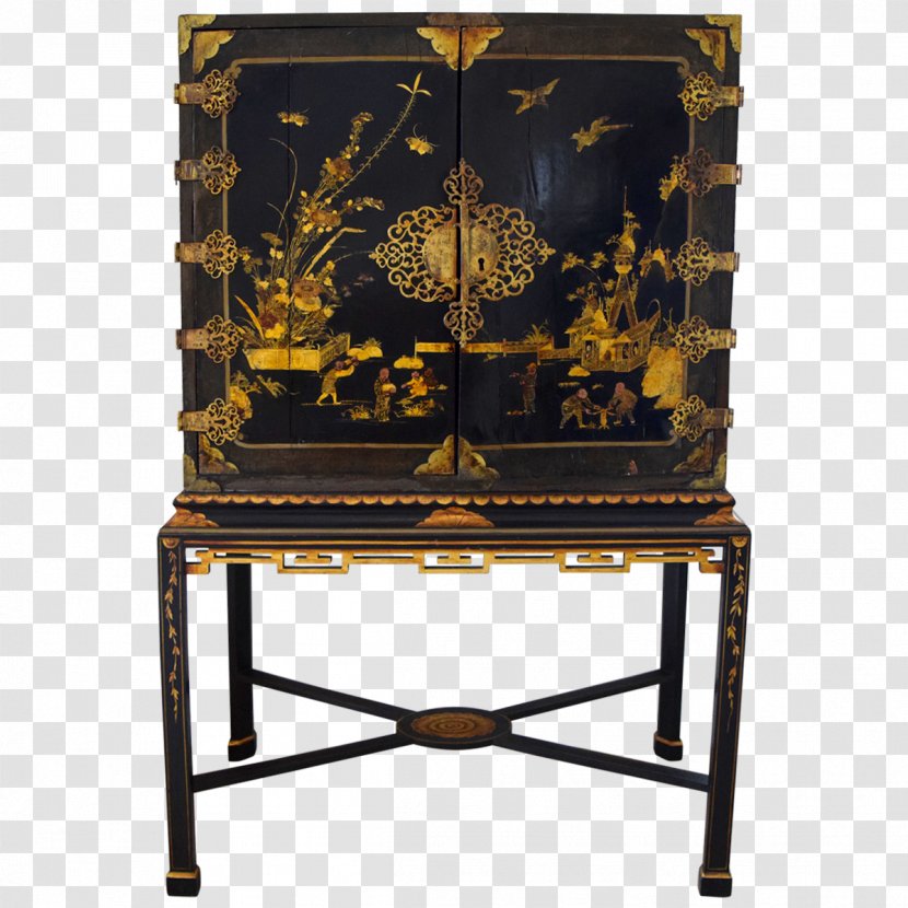 Table Cabinetry Furniture Antique Chinoiserie - Chest Of Drawers Transparent PNG