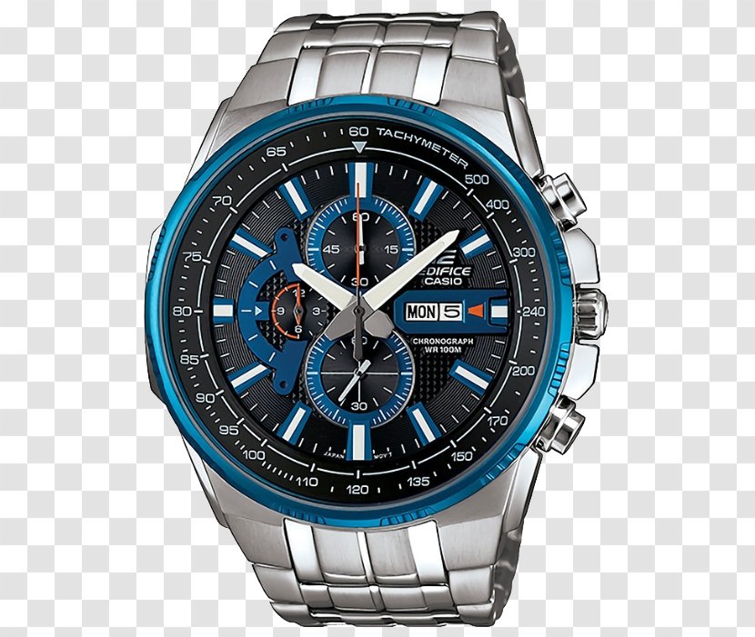 Casio Edifice EFR-304D Watch Chronograph - Brand Transparent PNG