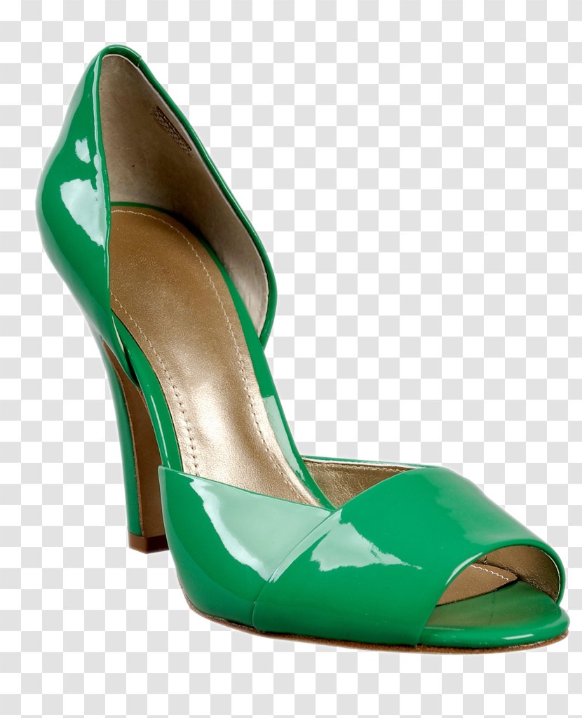High-heeled Footwear Shoe Boot Sandal - Bridal - HD Creative Green Heels Transparent PNG