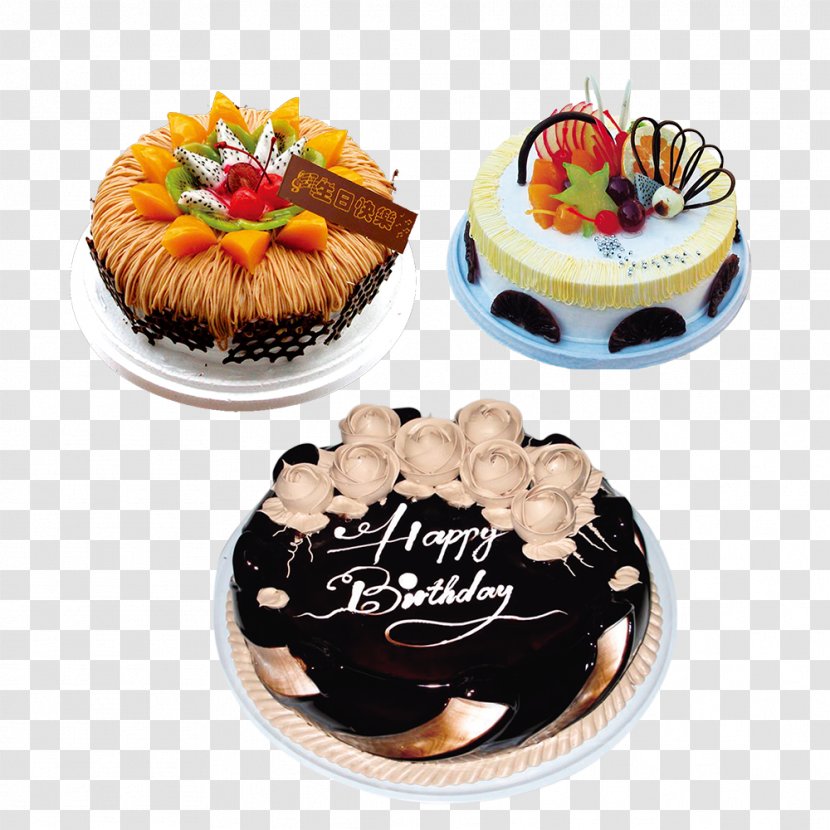 Birthday Cake Zongzi Wedding Shortcake - Three Transparent PNG