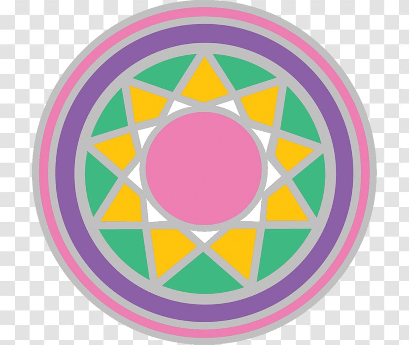 Sri Yantra Triangle Mandala - Pink - Octaedro Transparent PNG
