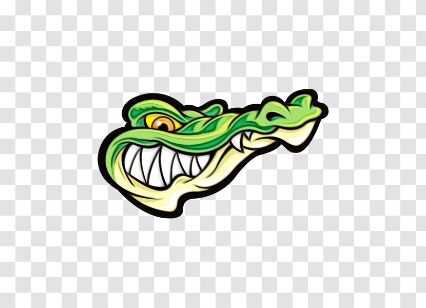 Green Clip Art Mouth Reptile Logo - Fictional Character Transparent PNG