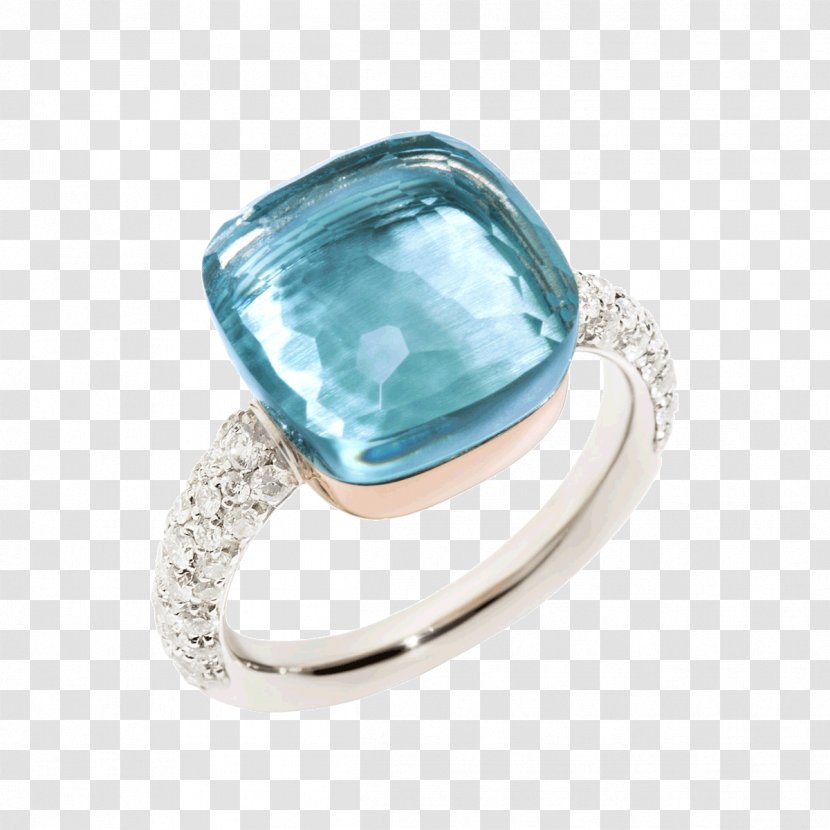 Arije Ring Topaz Diamond Pomellato - Body Jewelry - Rolex Transparent PNG