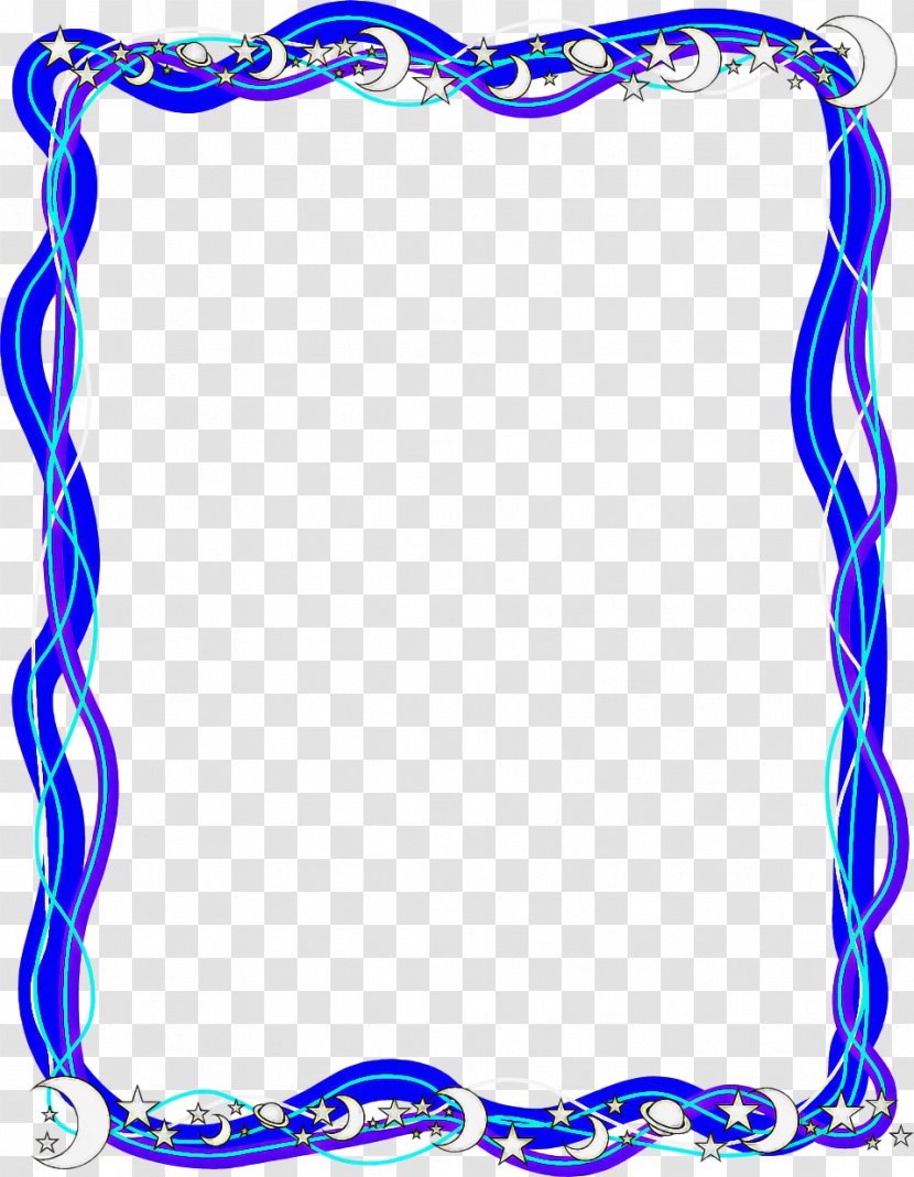Background Blue Frame - Borders Clip Art - Picture Transparent PNG