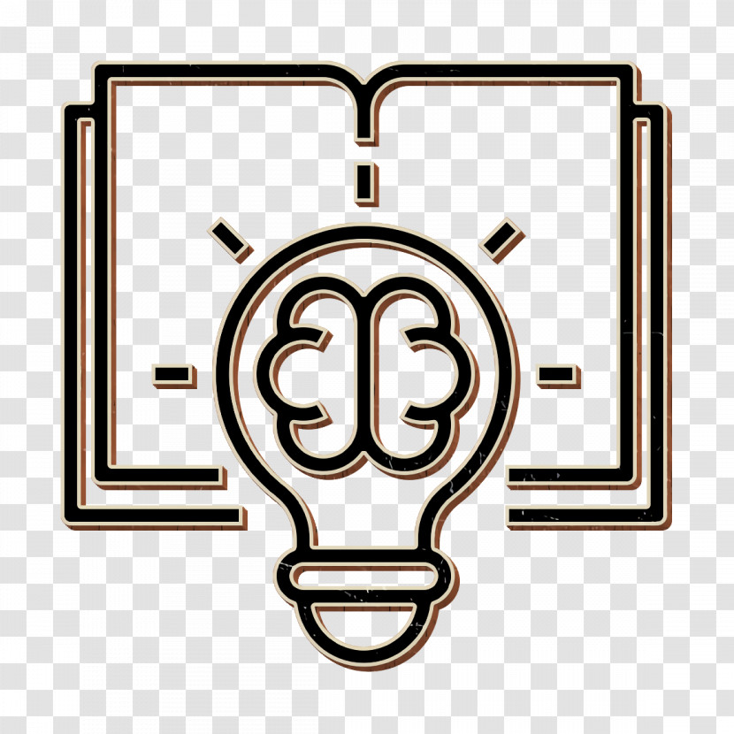 Book And Learning Icon Creative Icon Brain Icon Transparent PNG
