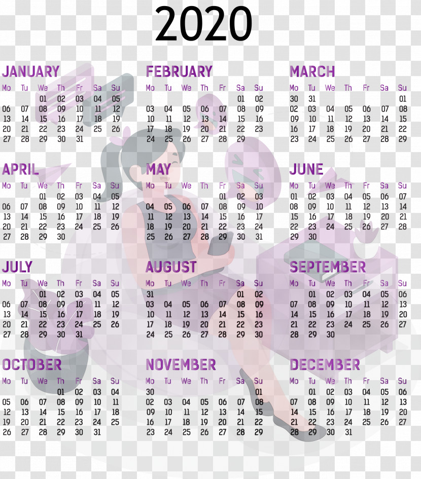 Abuja Enterprise Agency Calendar System Font Purple Transparent PNG