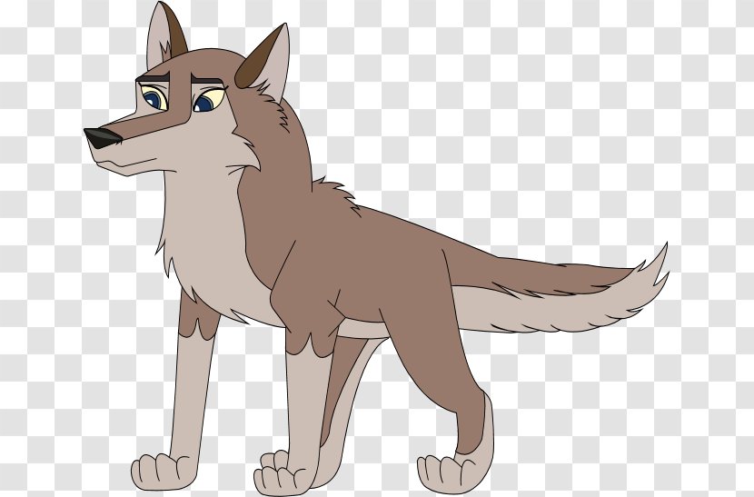 Dog Red Fox Wolf Cartoon Character - Draw Vector Transparent PNG