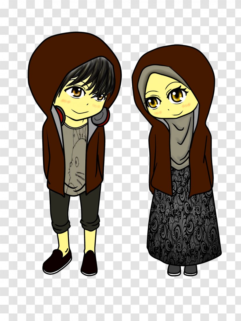 Muslim Hashtag Allah Islam - Silhouette - Couple Transparent PNG