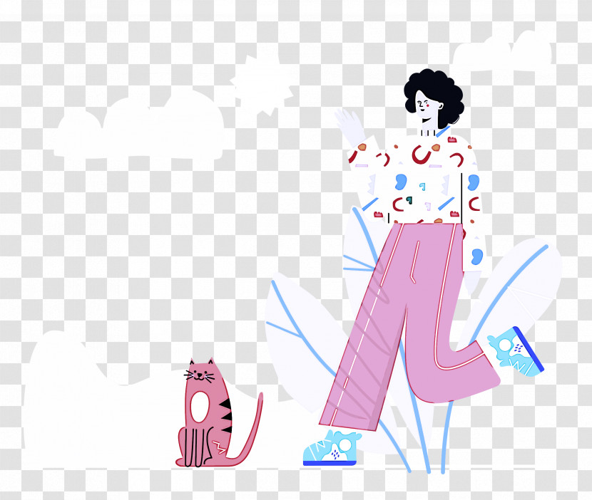 Walking The Cat Walking Pet Transparent PNG