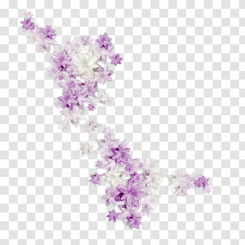 Flower Bouquet Violet - Branch Transparent PNG