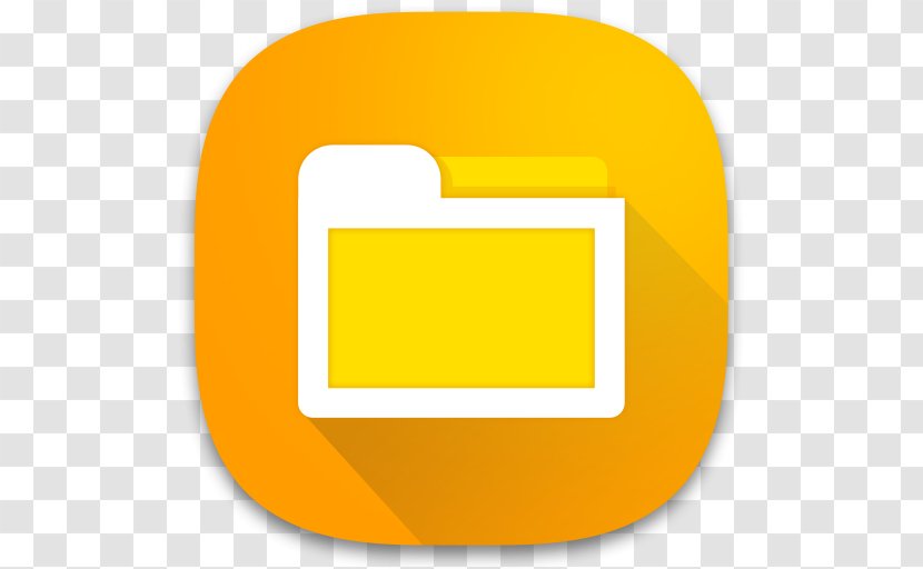 File Manager Android Application Package Computer Tablet Computers - Orange Transparent PNG