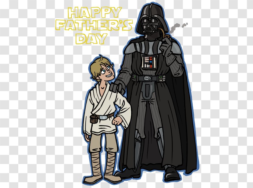 Anakin Skywalker Luke Father's Day Star Wars - Drawing Transparent PNG