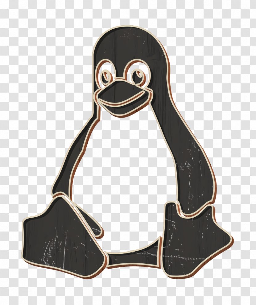 Cmd Icon Line Linux - Terminal - Emperor Penguin Transparent PNG