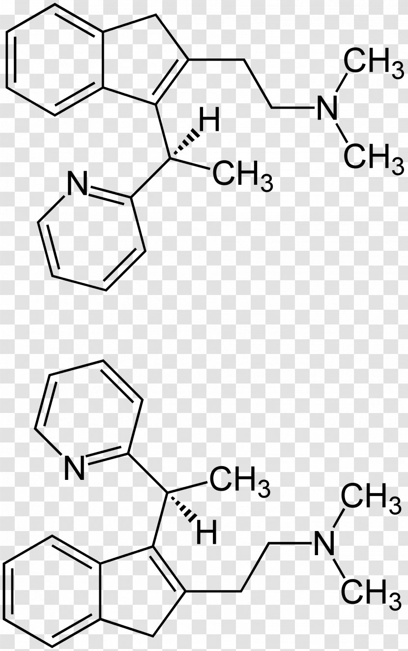 Dimetindene Maleic Acid Pharmaceutical Drug Pheniramine Astemizole - Drawing - Aromatic Hydrocarbon Transparent PNG