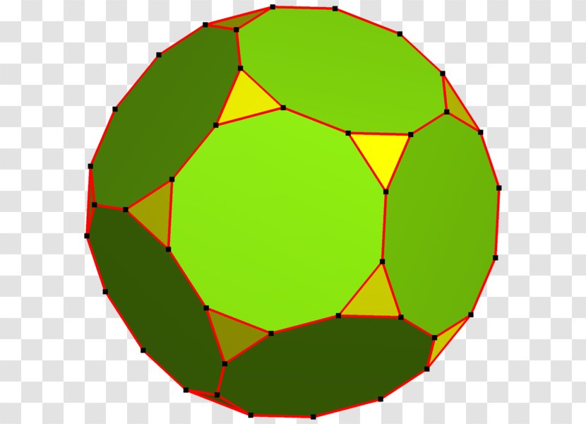 Truncated Dodecahedron Truncation Archimedean Solid Decagon - Green - Face Transparent PNG
