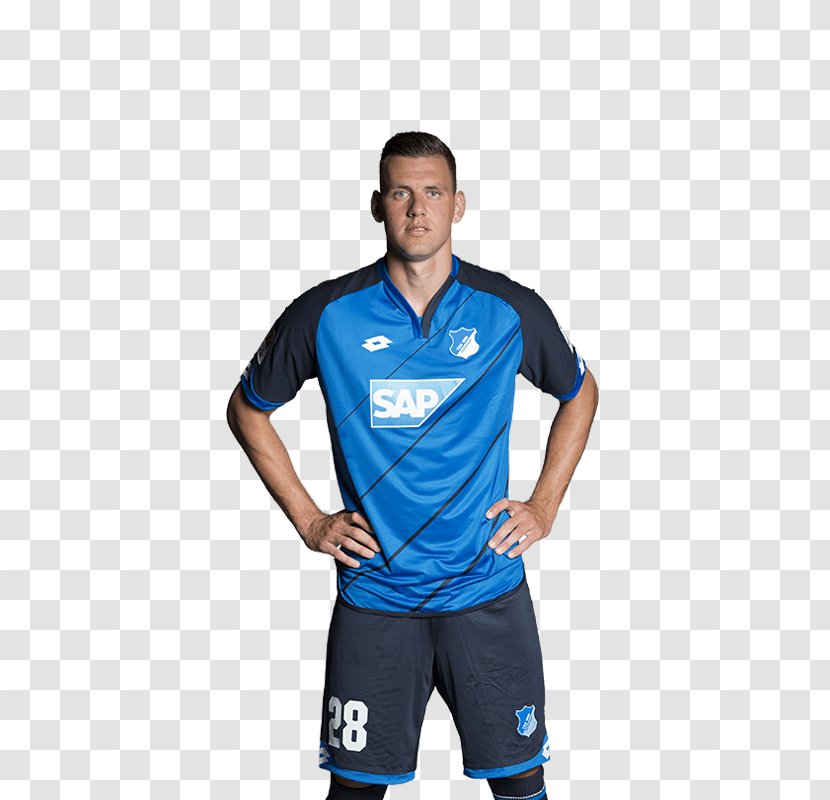 Steven Zuber TSG 1899 Hoffenheim T-shirt Sweater Neckline - Blue - Andrej Kramaric Transparent PNG