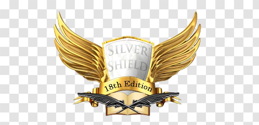 Logo Golden Eagle Brand Font - Silver Shield Transparent PNG