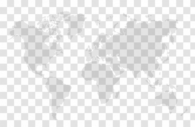 World Map FUJITSU COMPONENT LIMITED SHA:600312 - Black And White Transparent PNG