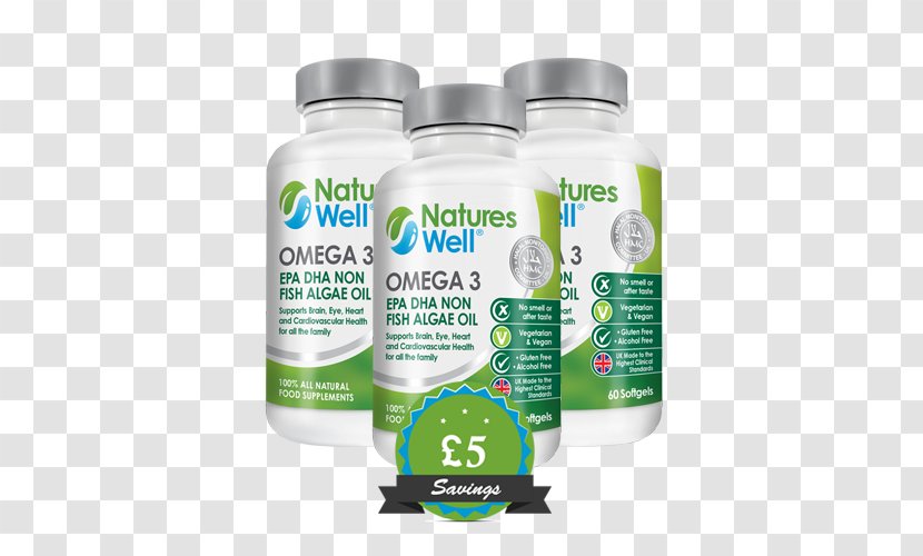 Dietary Supplement Brain Health Nature’s Well Laboratories - Natures - Omega 3 Transparent PNG