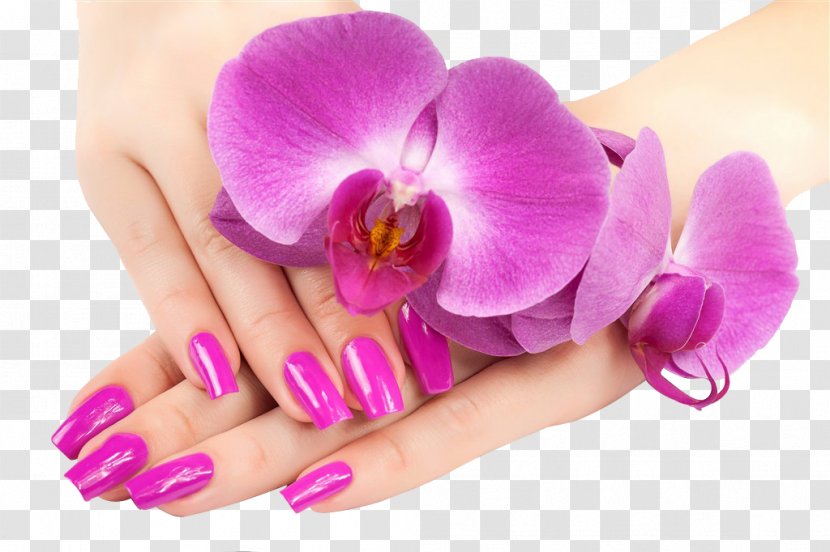 Nail Salon Polish Gel Nails Pedicure - Purple Transparent PNG
