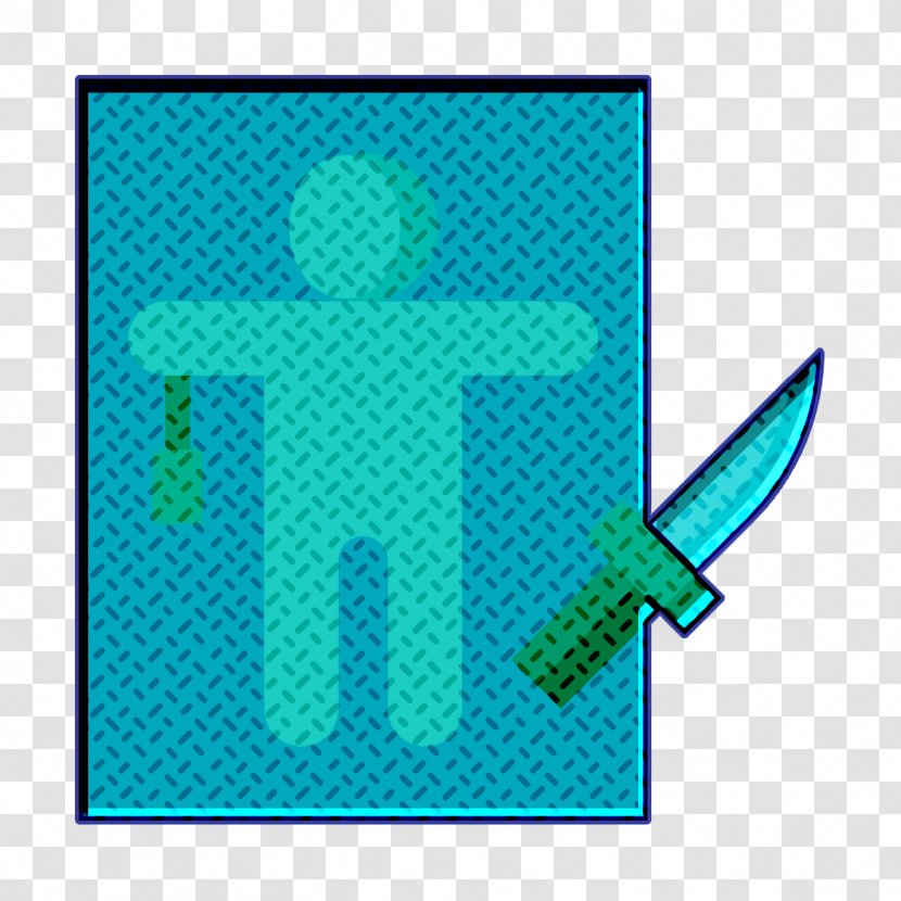 Autopsy Icon Corpse Death - Turquoise - Electric Blue Azure Transparent PNG