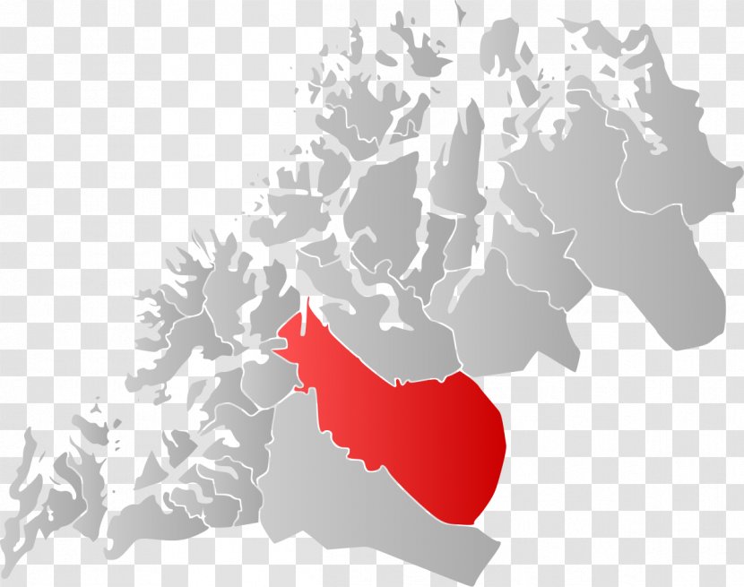 Tromsø Målselv Nordkjosbotn Sørreisa Wikipedia - Map - Red Transparent PNG