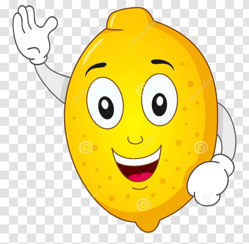 Sour Lemon Cartoon Smile - Smiley - Smiling Transparent PNG