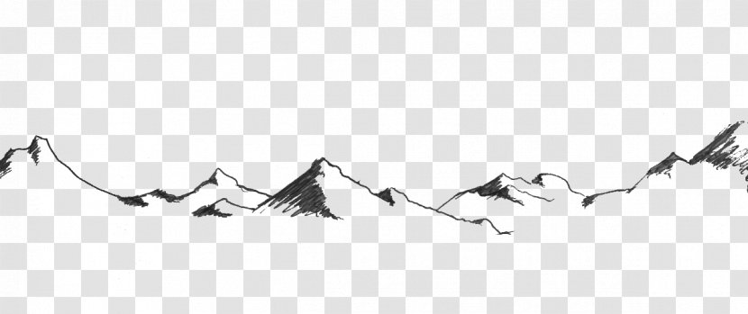 Clip Art Drawing Mountain Image - Monochrome Photography - Billie Eilish Transparent PNG