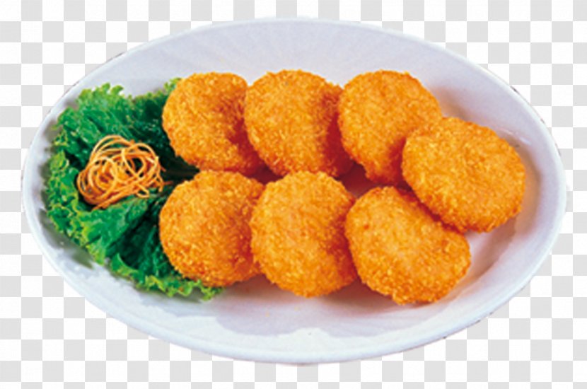 McDonald's Chicken McNuggets Korokke Croquette Spring Roll Prawn Cracker - Side Dish - Shrimp Transparent PNG