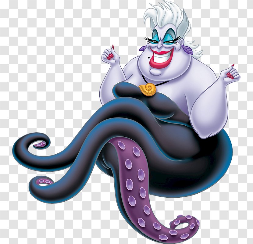 Ursula Ariel The Prince Villain Drawing - Mythical Creature - Disney Villains Clipart Transparent PNG