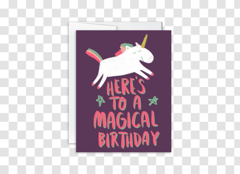 Paper Greeting & Note Cards Birthday Card Stock Party - Mail - Unicorn Transparent PNG