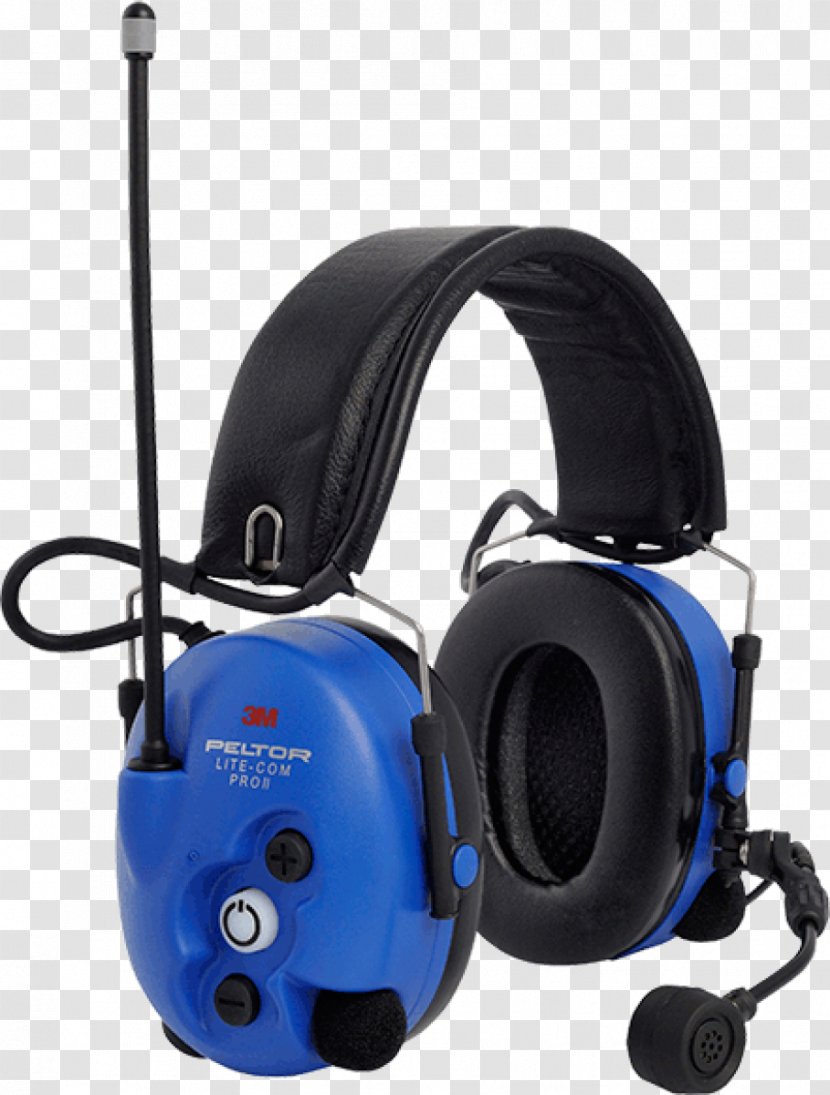 Protective Ear Caps Headset DB 3M Peltor LiteCom Two-way Radio - Mobile Phones - Twoway Transparent PNG