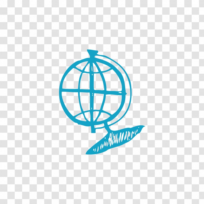 Globe Drawing Icon - Blue Transparent PNG