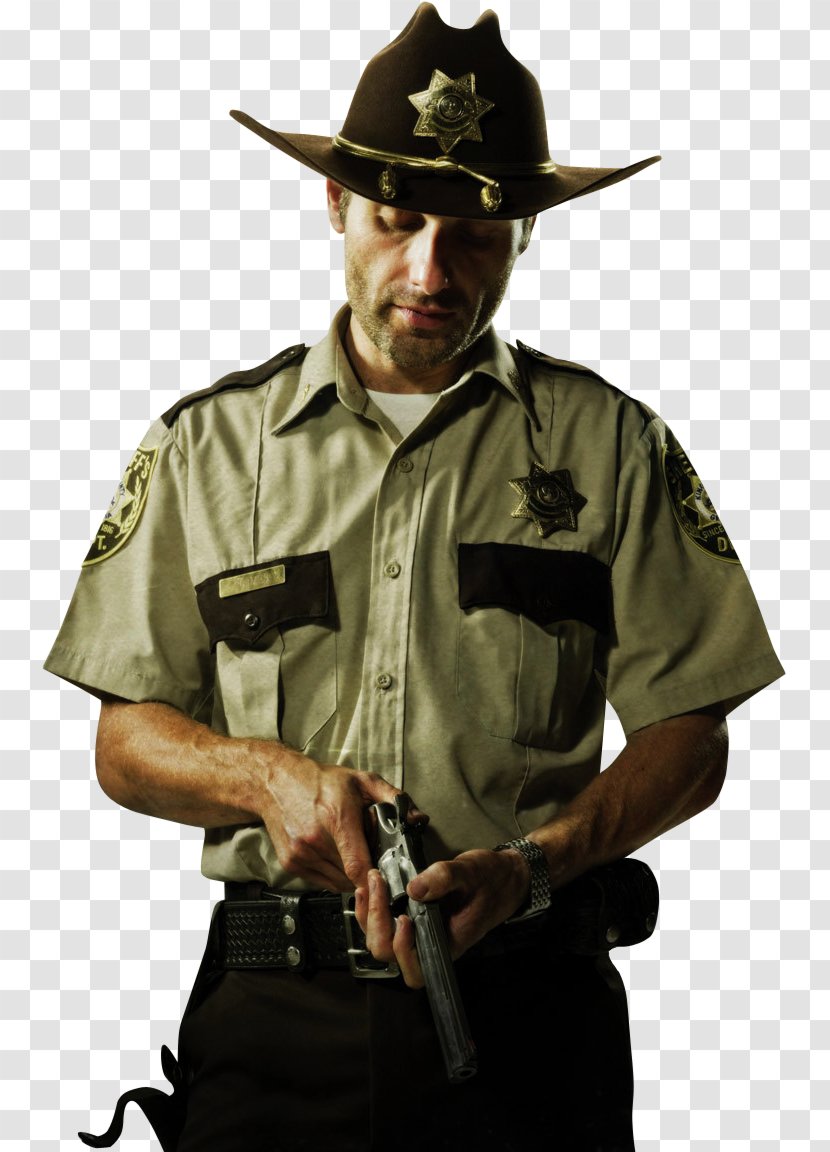 Rick Grimes Michonne Daryl Dixon Morgan Jones Carl - Military Uniform - Dead Transparent PNG