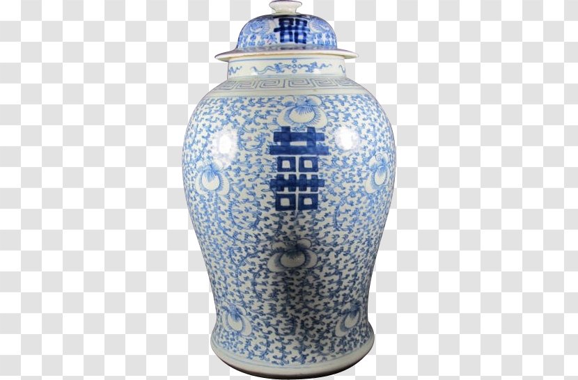 Urn Blue And White Pottery Ceramic Cobalt Vase Transparent PNG