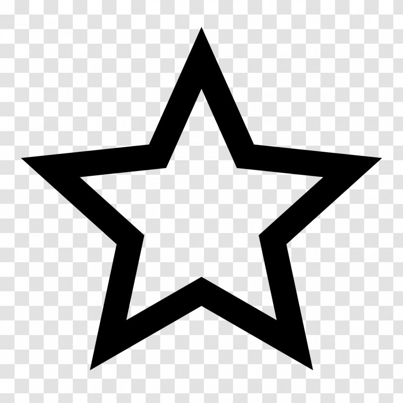 Five-pointed Star Outline Symbol Clip Art Transparent PNG