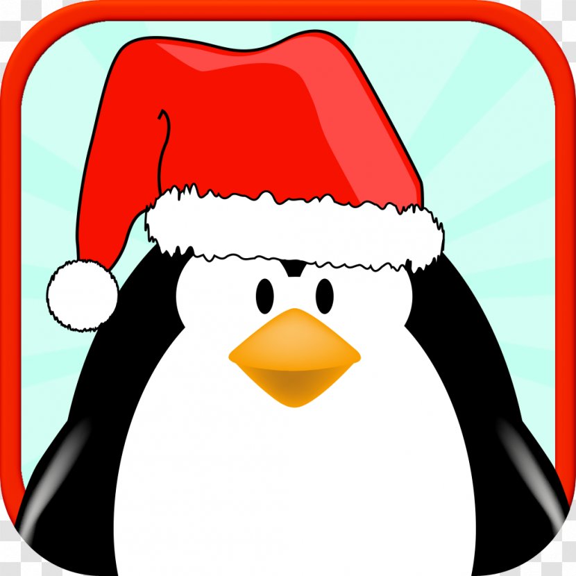 Flightless Bird Penguin Santa Claus Vertebrate - Fiction - Sleigh Transparent PNG