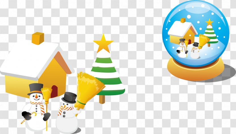 Snowman - Technology - House With Crystal Ball Vector Transparent PNG