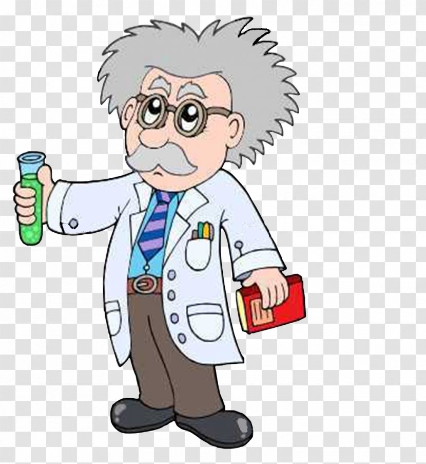 Scientist Cartoon Clip Art - Watercolor Transparent PNG