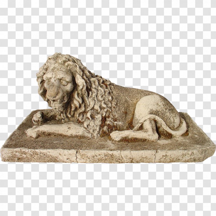 Lion Statue Marble Sculpture Classical Transparent PNG